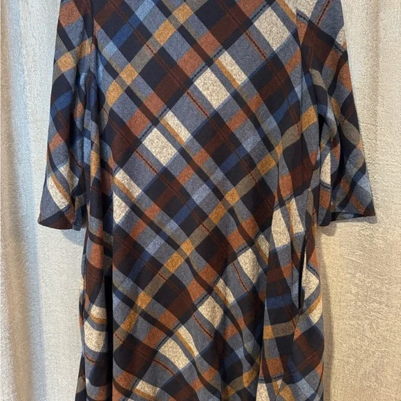 Jessica Howard Multicolor Plaid Long Sleeve Dress - Picture 2 of 4
